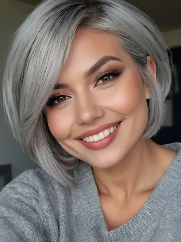 grey hair don t care 15 bob styles that are simply gorgeous