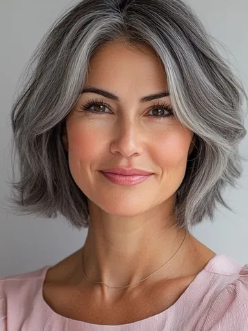 40 layered bob hairstyles for women over 50 textured bob wit