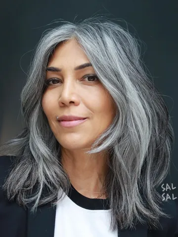 stylists share 30 chic hairstyles for women with gray hair t