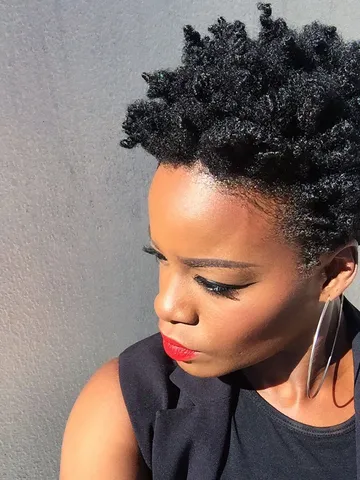 diy tapered cut tutorial on 4c natural hair step by step art