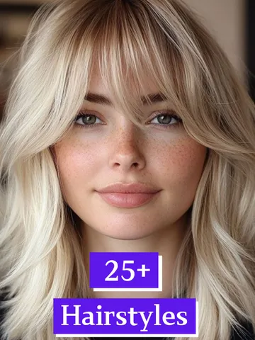 haircuts with bangs for round face 2025 artofit
