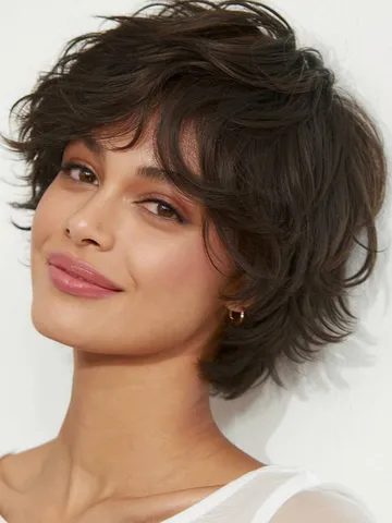 short layered haircuts for wavy hair