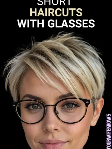 41 inspiring short haircut ideas for women with glasses