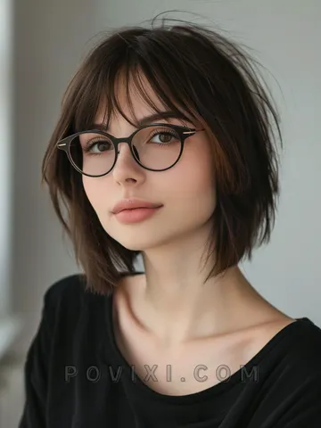33 chic hairstyles for women with glasses featuring trendy b