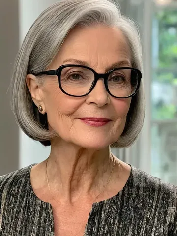 29 hairstyles for women over 60 with glasses in 2025 thin ha
