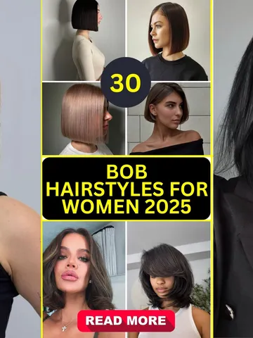 30 bob hairstyles for women 2025 trendy chic and age defying