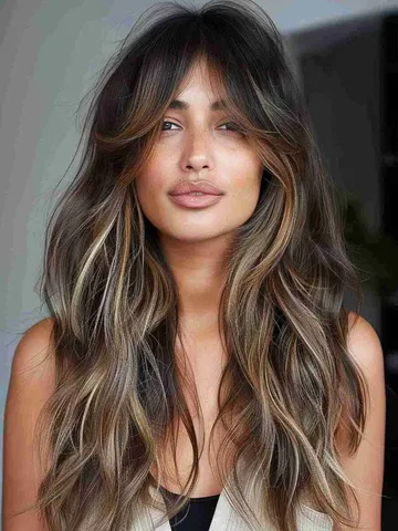 26 long layered hairstyles with curtain bangs you ll want to