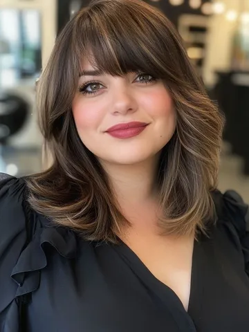 30 slimming hairstyles for women with full faces for plus si