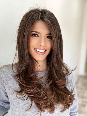 25 best ways to get long layers for women with thick hair