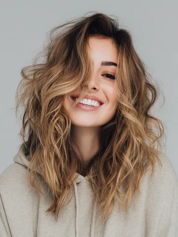 27 chic medium length layered haircuts for thick hair 2025