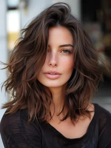 discover versatile medium haircuts with layers medium length