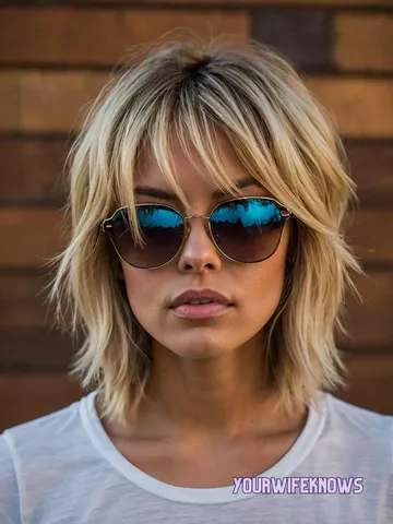 pin by mei709 on carr blond in 2025 shoulder length hair cut