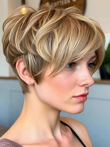 40 pixie haircuts for modern women golden tousled layered pi