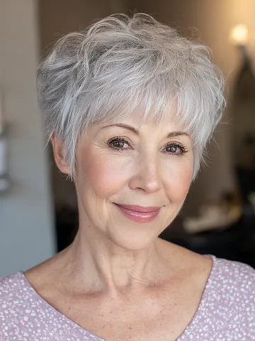 25 elegant layered pixie cuts women over 60 can easily style