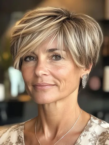 50 trendy pixie haircuts for women over 50 soft layered ligh