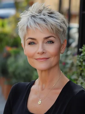 choppy layered pixie cut