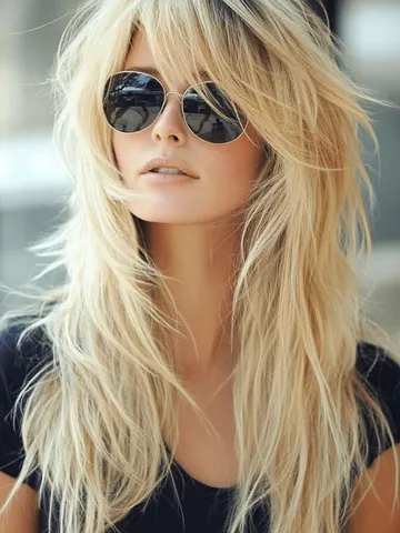 long shag haircut 2025 19 ideas for women with curtain bangs