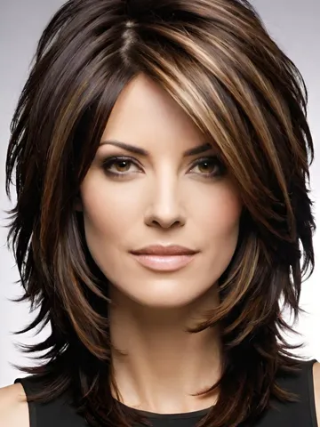 20 layered medium length hairstyles for women with thick hai