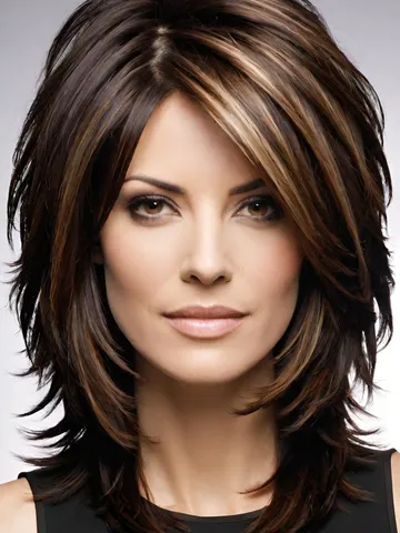 20 layered medium length hairstyles for women with thick hai