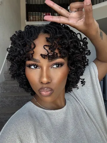 defined spiral loc curls fall hairstyles for black women 202