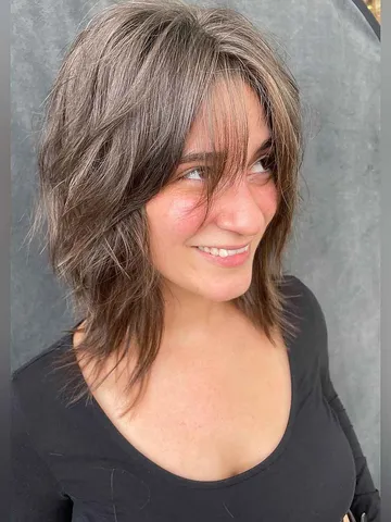 20 face framing layered choppy haircuts for shoulder length