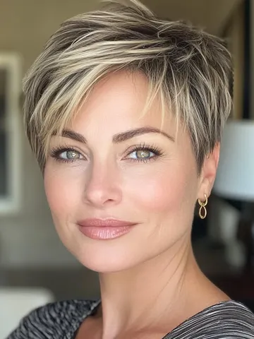 30 low maintenance choppy pixie haircuts for women over 50 p