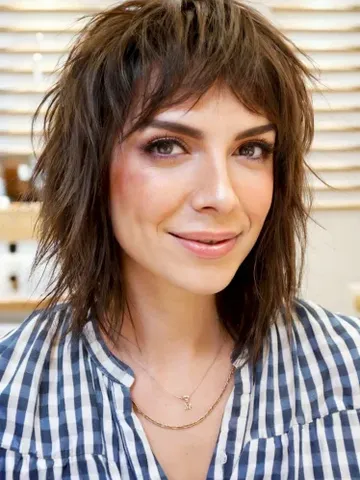 52 Low-Maintenance Shaggy Haircuts with Bangs for Busy & Trendy Women