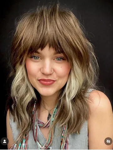 49 low maintenance shaggy haircuts with bangs for busy trendy women ...