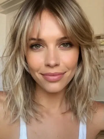 30 Stunning Lob Haircut with Bangs Styles to Try - Bangz Hair Design