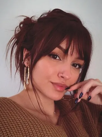 30+ Cute Fringe Hairstyles For Your New Look : Messy Updo Featured ...