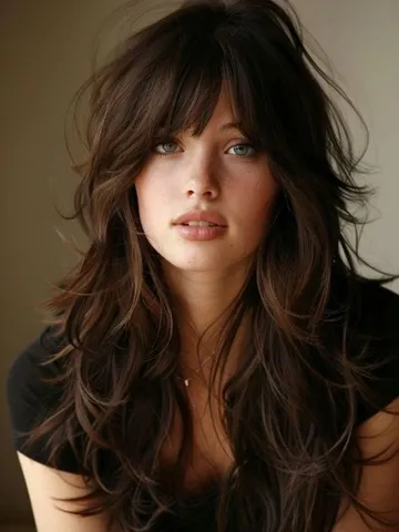 Exploring Chic Haircuts And Hair Trends : Messy Layered Long Hair ...