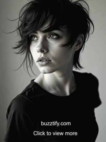Messy Fringe Hairstyle for Women, Messy Hair Bangs, Tousled - Buzztify