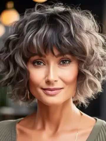 35 Flattering Hairstyles for Women Over 60 with Bangs
