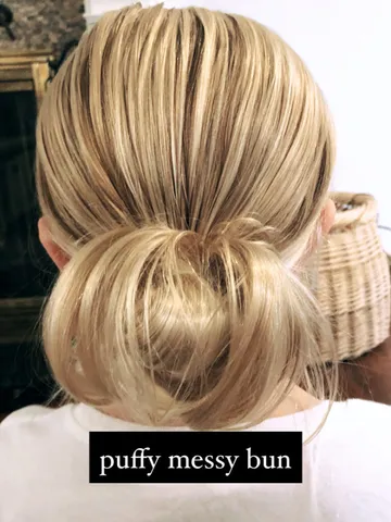 how to do a messy bun with thin hair quick and easy tutorial