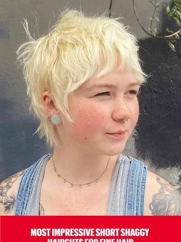 soft messy shag cut for finer hair shaggy pixie short shaggy