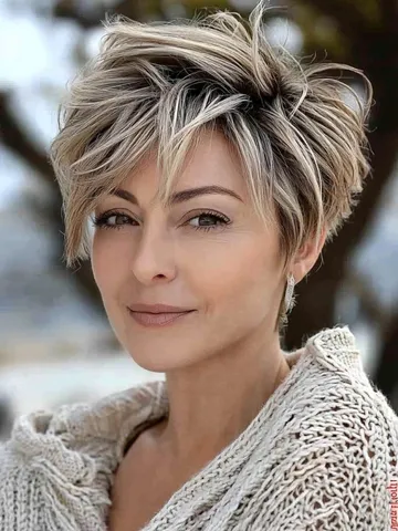 20 undercut edgy choppy pixie cuts for women over 50 belle b