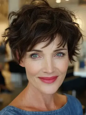 25 cute messy pixie cuts for women over 40 that bring volume