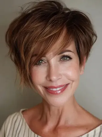 25 cute messy pixie cuts for women over 40 that bring volume