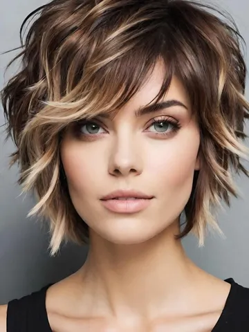 perfectly messy 20 short shag hairstyles with built in attit