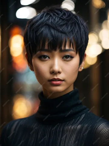 premium ai image portrait of a beautiful japanese woman with