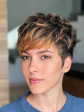 pixie cut fine hair oval face