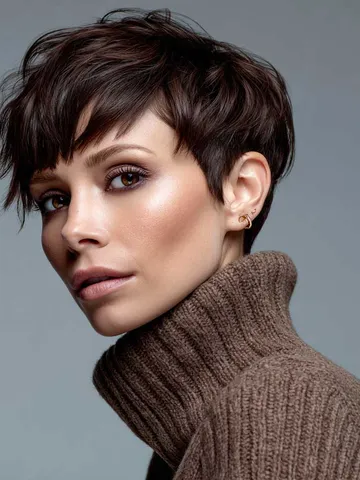 slimming haircuts for chubby faces styled with an asymmetric