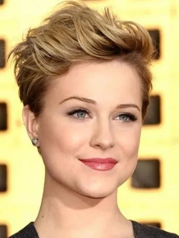 pixie cut square face