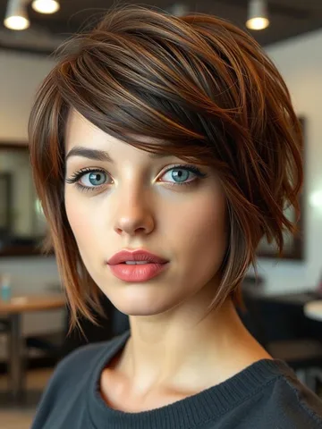 40 pixie haircuts for modern women deep mocha pixie bob