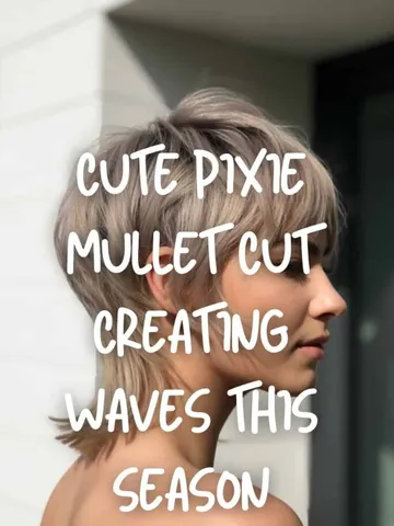 30 cool pixie cut mullet hairdos making waves this season