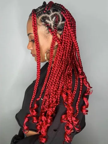 16 sassy and fierce red box braids that will give you main c