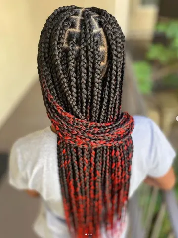 32 sassy and fierce red box braids that will give you main c