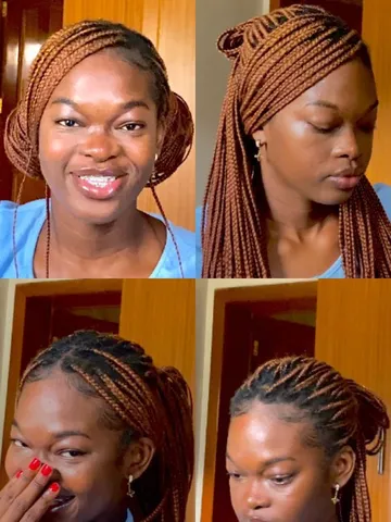 red knotless box braids box braids styling youtube hair tuto