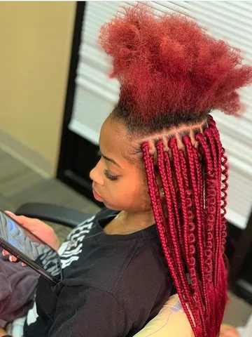 knotless box braids red at barry burson blog