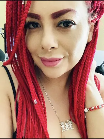 red single braids single braids braids hair wrap